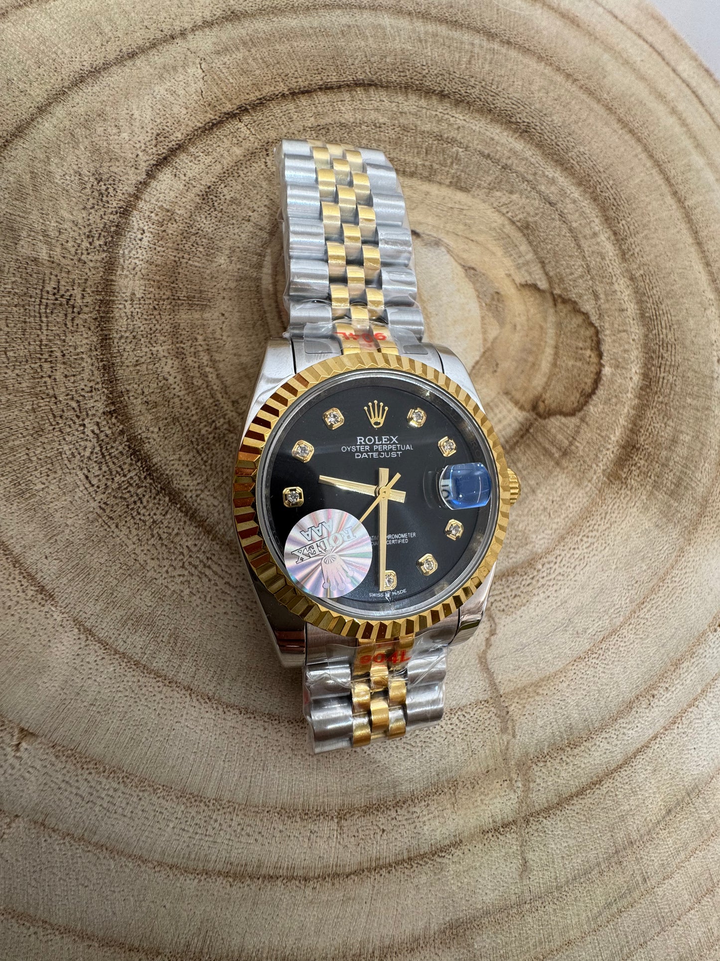 Orologio 36mm quadrante con brilli